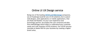 online ui ux design service