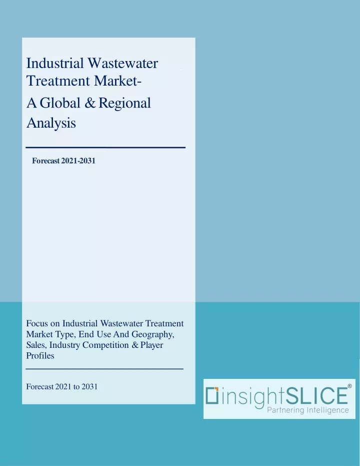 industrial wastewater treatment market