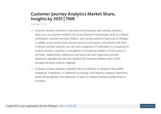 customer journey analytics market share insights