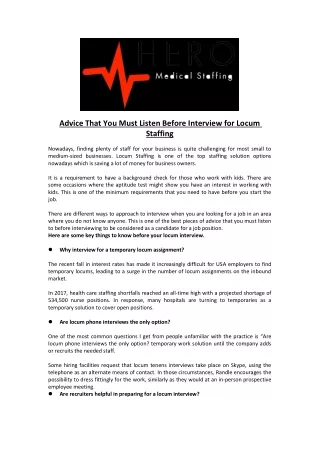 advice that you must listen before interview