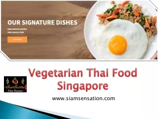 Vegetarian Thai food Singapore