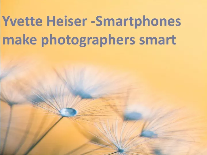 yvette heiser smartphones make photographers smart