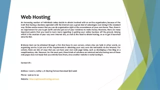 web hosting