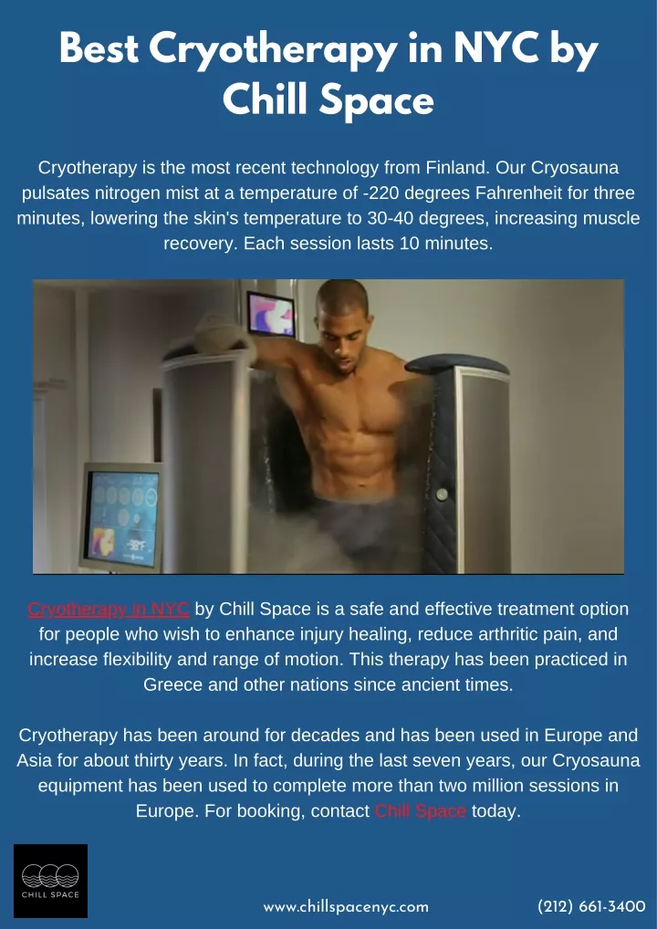 best cryotherapy in nyc by chill space