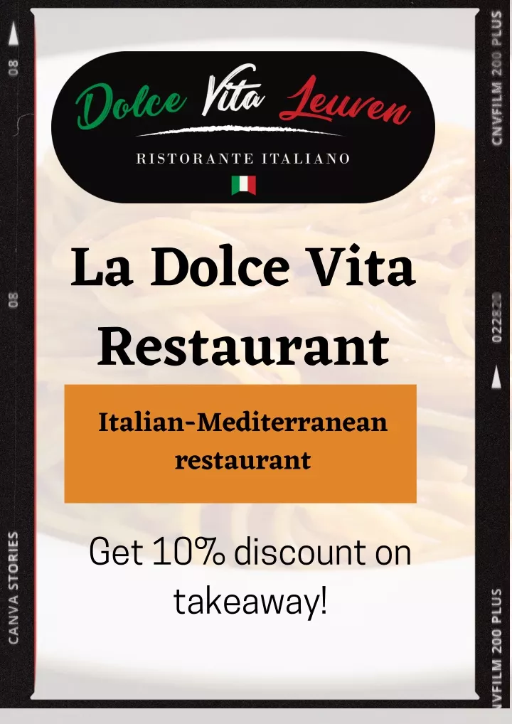 la dolce vita restaurant italian mediterranean