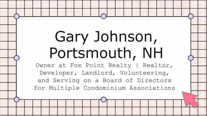 gary johnson portsmouth nh owner at fox point