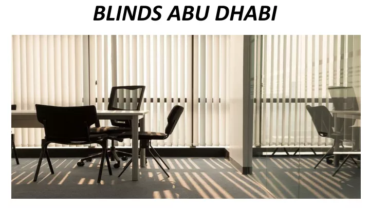 blinds abu dhabi