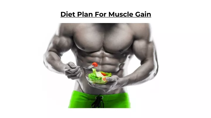 diet plan for muscle gain