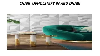 chair upholstery in abu dhabi