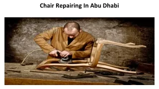 chair repairing in abu dhabi