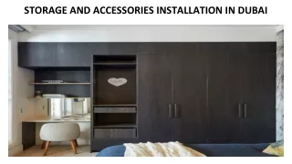 storage and accessories installation in dubai