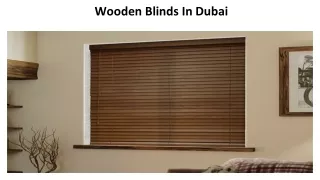 wooden blinds in dubai