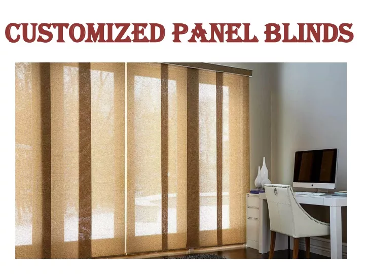 customized panel blinds
