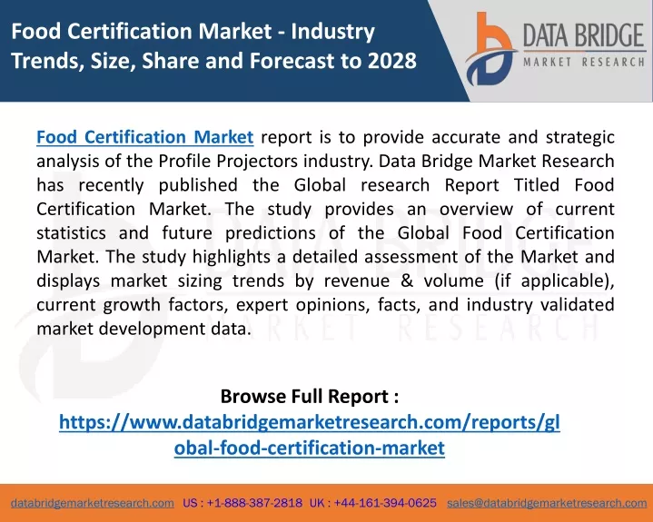food certification market industry trends size