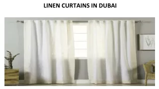 linen curtains in dubai