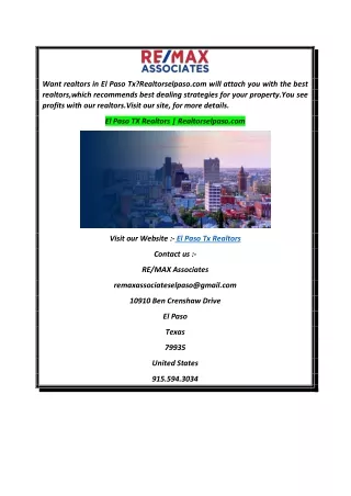 El Paso TX Realtors  Realtorselpaso.com