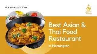 Best Asian & Thai Food Restaurant in Mornington