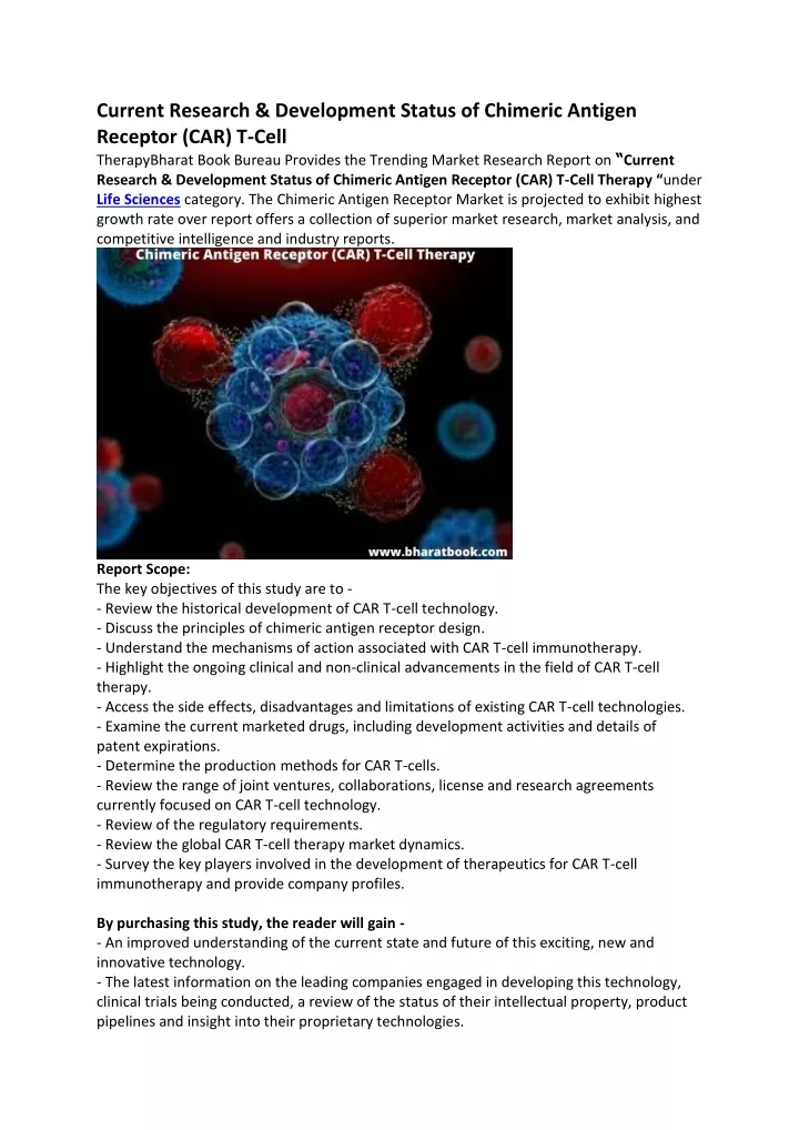 current research development status of chimeric