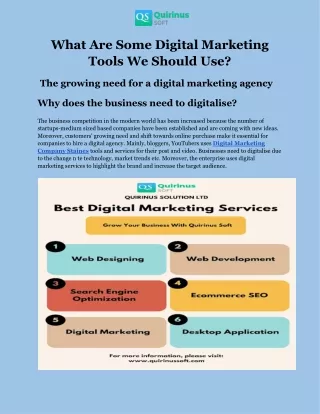 what are some digital marketing tools we should