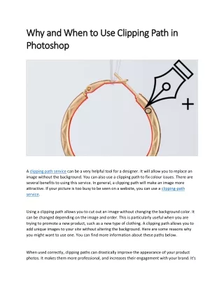 why and when to use clipping path in why and when