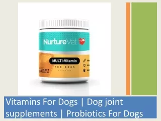vitamins for dogs dog joint supplements