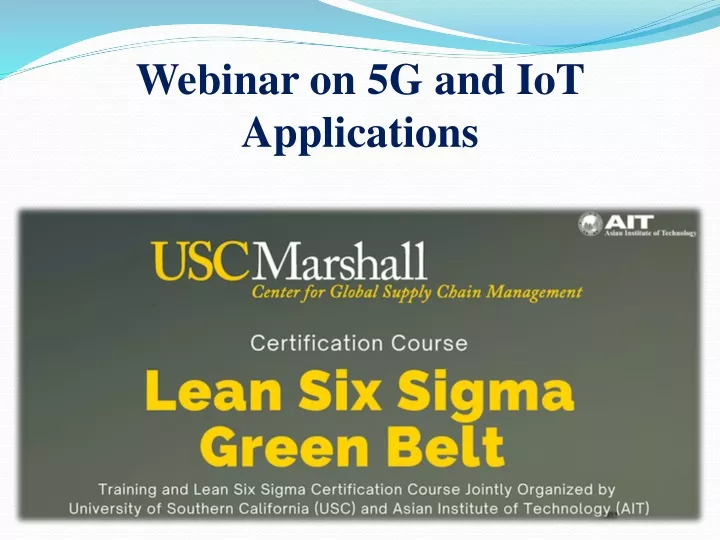 webinar on 5g and iot applications