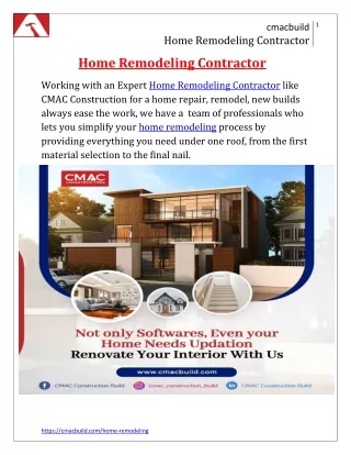 Home Remodeling Contractor