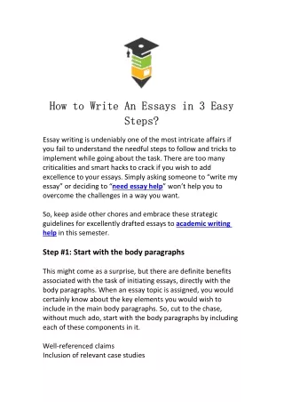 how to write an essays in 3 easy how to write