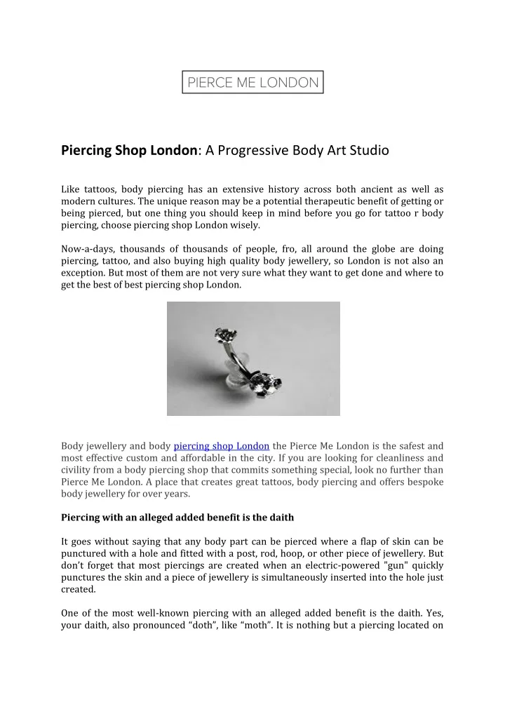 piercing shop london a progressive body art studio