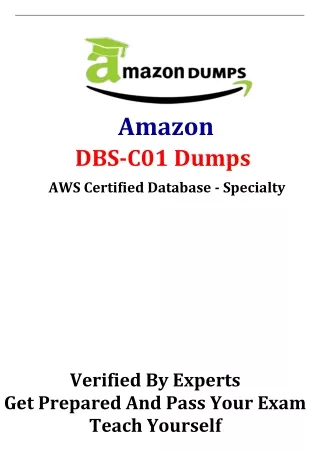 Amazon DBS-C01 Dumps Latest Online Test Engine