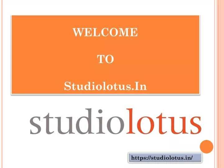 welcome to studiolotus in