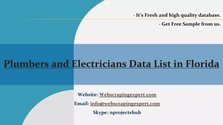 it s fresh and high quality database get free