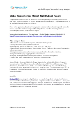 global torque sensor industry analysis