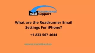 Roadrunner Email Settings IPhone