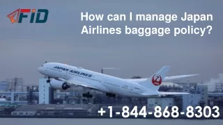 how can i manage japan airlines baggage policy