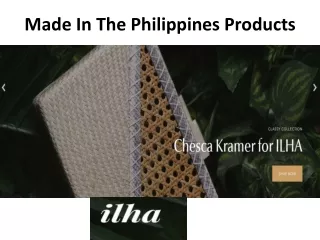 Made In The Philippines Products