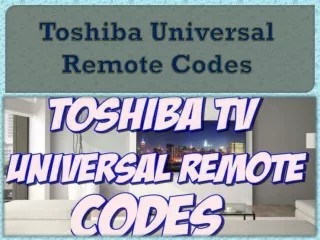 toshiba universal remote codes
