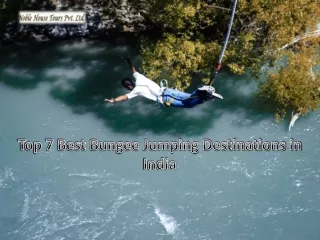 top 7 best bungee jumping destinations in india