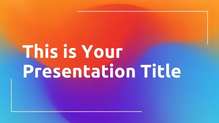 this is your presentation title