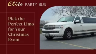 Pick the Perfect Limo for Your Christmas Event