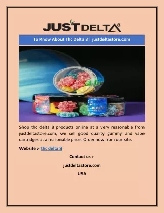 to know about thc delta 8 justdeltastore com