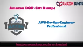 Amazon DOP-C01 Dumps Latest Online Test Engine