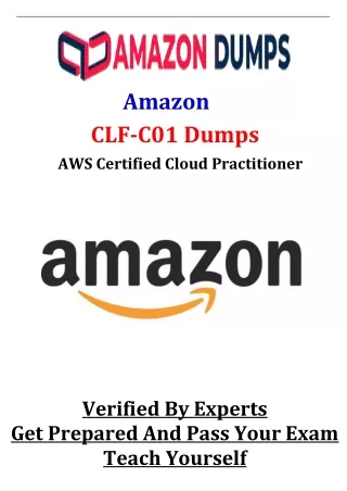 Original Amazon CLF-C01 Dumps - CLF-C01 Latest Dumps