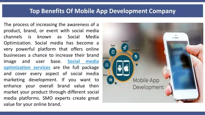 top benefits of mobile app development company