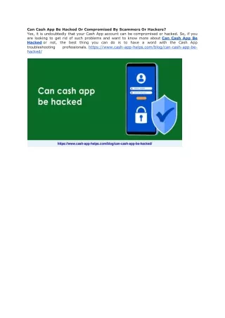 Can Cash App Be Hacked Or Compromised By Scammers Or Hackers-converted