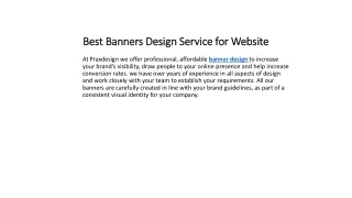 best banners design service for website