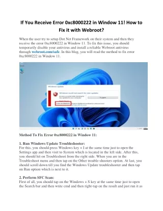 if you receive error 0xc8000222 in window