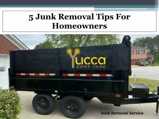 5 Junk Removal Tips For Homeowners