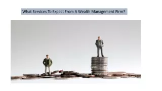 What Services To Expect From A Wealth Management Firm