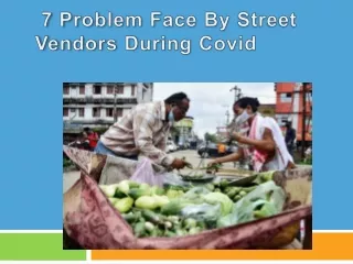 problems face by street vendors during covid